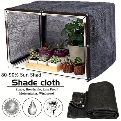 1pcs Black Shade Cloth Netting, 6x10ft Outdoor Mesh Tarp with Grommets - Breathable, for Garden Plants, Greenhouse, Chick
