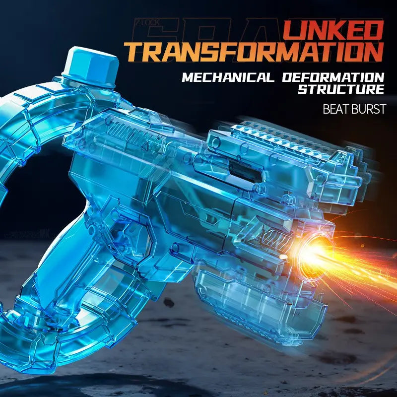 Electric Water Gun with Light Effects, Automatic Continuous Fire Splash Toy for Adults and Kids, Summer Beach & Pool Party Sprayer, Lithium Battery Included, Electric Water Blaster #GLOBAL PICKS