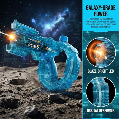 Electric Water Gun with Light Effects, Automatic Continuous Fire Splash Toy for Adults and Kids, Summer Beach & Pool Party Sprayer, Lithium Battery Included, Electric Water Blaster #GLOBAL PICKS