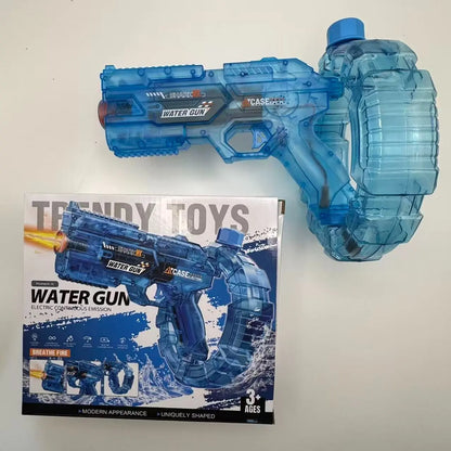 Electric Water Gun with Light Effects, Automatic Continuous Fire Splash Toy for Adults and Kids, Summer Beach & Pool Party Sprayer, Lithium Battery Included, Electric Water Blaster #GLOBAL PICKS