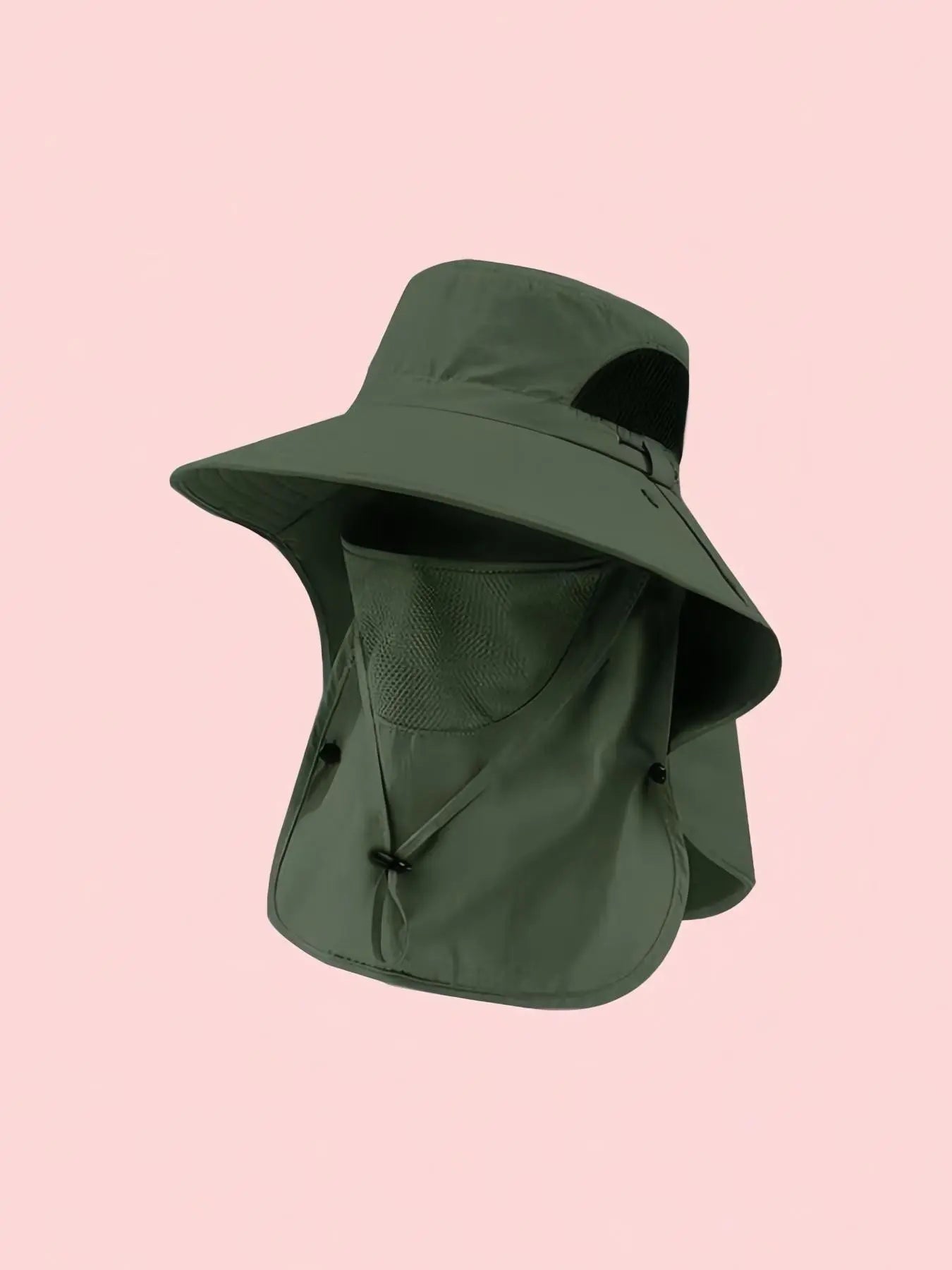 Men's UV Protection Wide-Brim Bucket Hat, Adjustable Outdoor Sun Hat, Summer Hat, Sunscreen Hat for Hiking, Climbing & Fishing