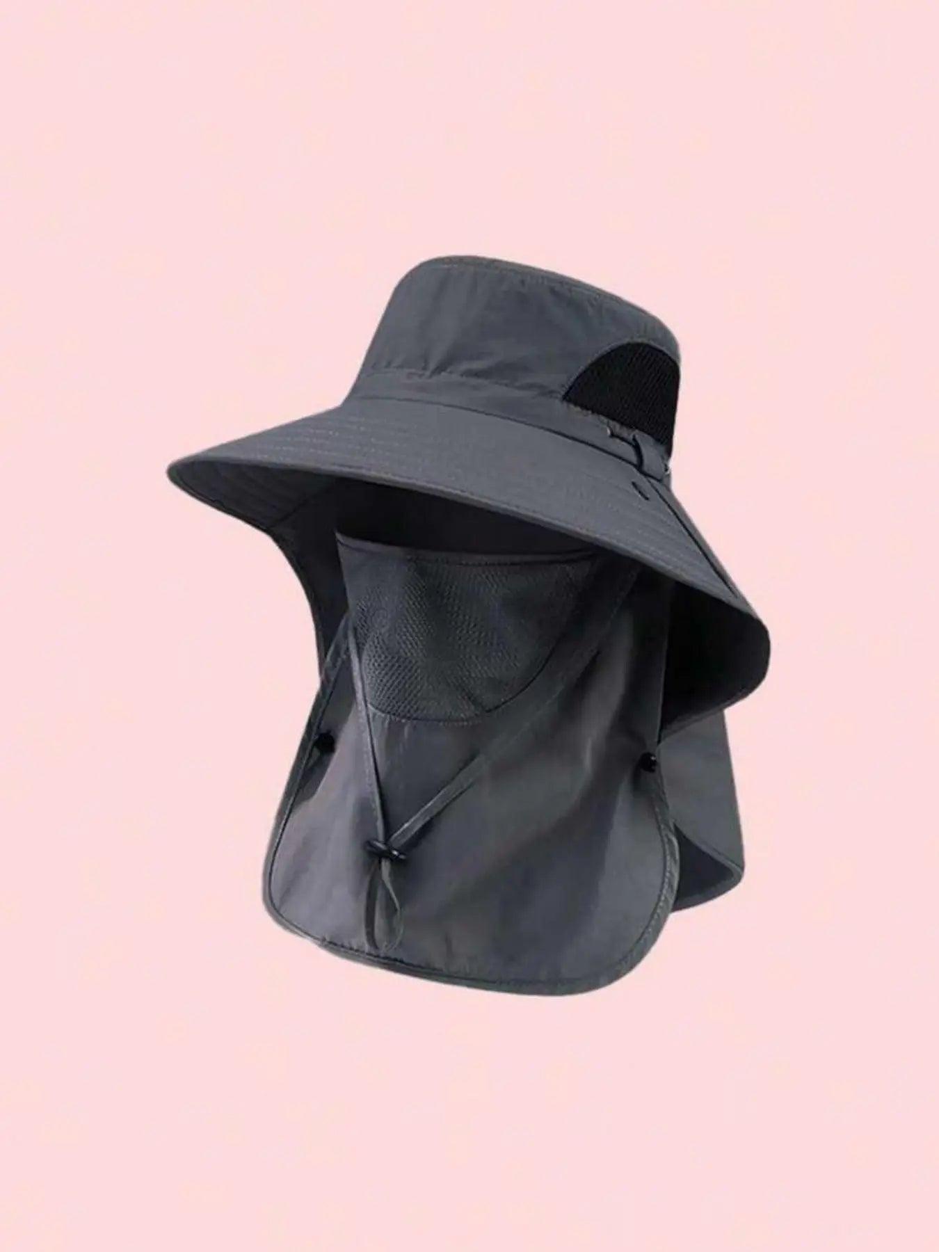 Men's UV Protection Wide-Brim Bucket Hat, Adjustable Outdoor Sun Hat, Summer Hat, Sunscreen Hat for Hiking, Climbing & Fishing