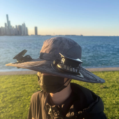 2026 NEW Cooling hat,Suitable for outdoor work, sports,camping, hiking, beach, sun protection hat,suitable for both men and women. Providescoolness and sun protection in summer.golfhat,Reconfigurable fan Adjustable Sun HatLightweight Sun Hat