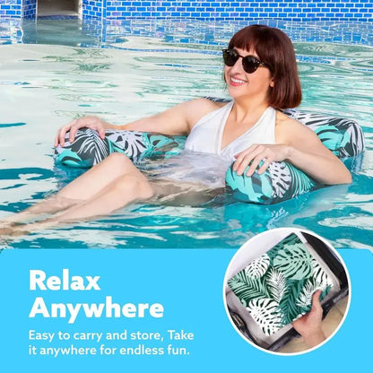 Thick Inflatable Swimming Pool Float Bed, Floating Lounge Chair, Adult Pool Float, Outdoor Water Fun, Summer Water Entertainment, Pool Float Lounger, Pool Float Chairs, Pool Inflatables