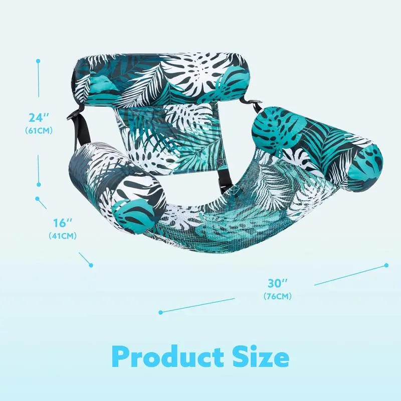 Thick Inflatable Swimming Pool Float Bed, Floating Lounge Chair, Adult Pool Float, Outdoor Water Fun, Summer Water Entertainment, Pool Float Lounger, Pool Float Chairs, Pool Inflatables