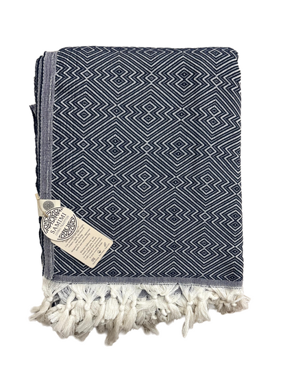 ATOM XXL Cotton Beach Towel 200x250 – Deep Navy