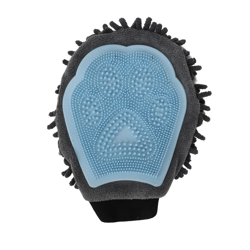 Cross-border Pet Bathing Glove Dog Double-Sided Cleaning Massage Bath Brush Cat Petting Massage Brush Pet Supplies