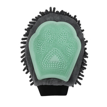 Cross-border Pet Bathing Glove Dog Double-Sided Cleaning Massage Bath Brush Cat Petting Massage Brush Pet Supplies