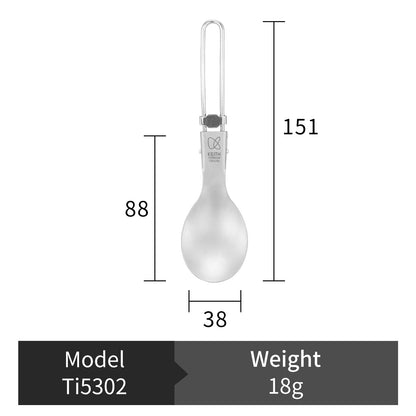 Couverts Pliables en Titane